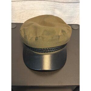 Olive Green Mariner's Cap W/ Braided Band OS
